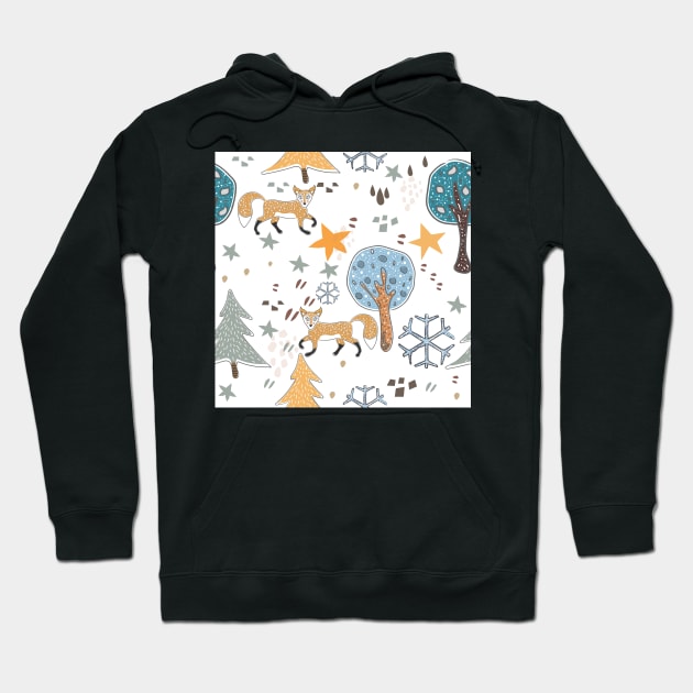 Foxes Hoodie by Countryside